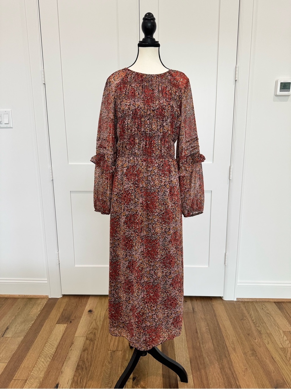 🍂 Mango Boho Floral Maxi Dress NWT | Size Large 🍂